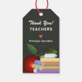 Vielen Dank Lehrerin Wertschätzung Geschenkanhänger (Vorderseite)