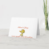 Vielen Dank Lehrerkarte Dankeskarte (Rückseite)