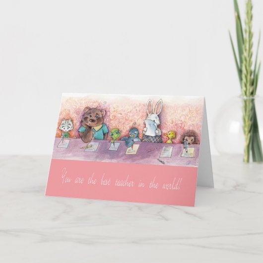 Vielen Dank Lehrerkarte Dankeskarte (Vorderseite)