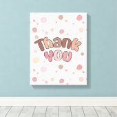 Vielen Dank Leinwanddruck (Insitu (Holzboden))