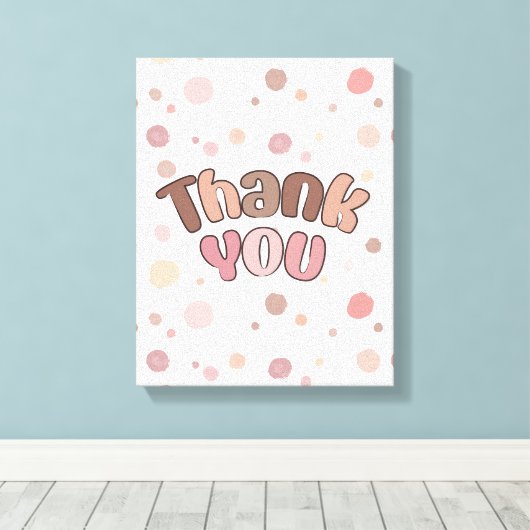 Vielen Dank Leinwanddruck (Insitu (Holzboden))