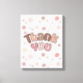 Vielen Dank Leinwanddruck (Vorderseite)