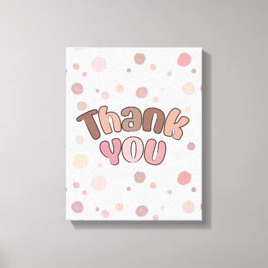 Vielen Dank Leinwanddruck (Vorderseite)