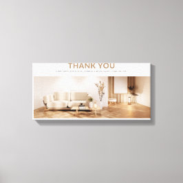 Vielen Dank Leinwanddruck