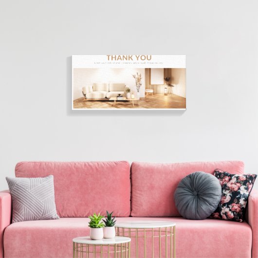 Vielen Dank Leinwanddruck (Insitu (Wohnzimmer))