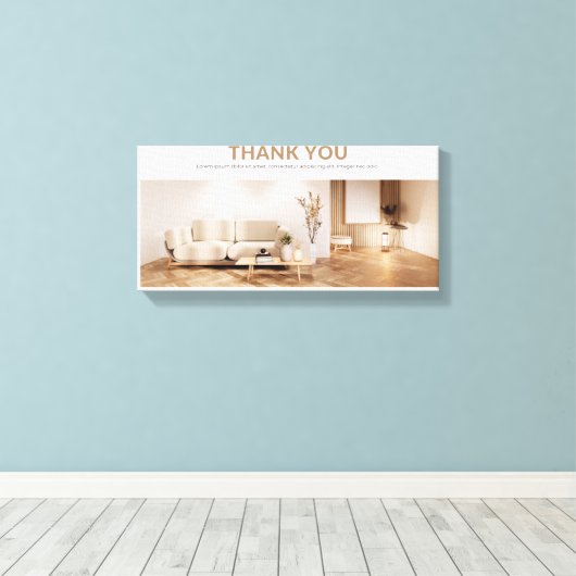 Vielen Dank Leinwanddruck (Insitu (Holzboden))
