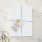 Vielen Dank Lemons Pink Bridal Polterabend Geschenkanhänger (Mit Garn)