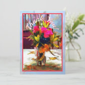 Vielen Dank, Liebe Blume PM0001 Dankeskarte (Stehend Vorderseite)