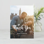 Vielen Dank Liebe Hochzeit danke Ihnen Karten mit (Stehend Vorderseite)