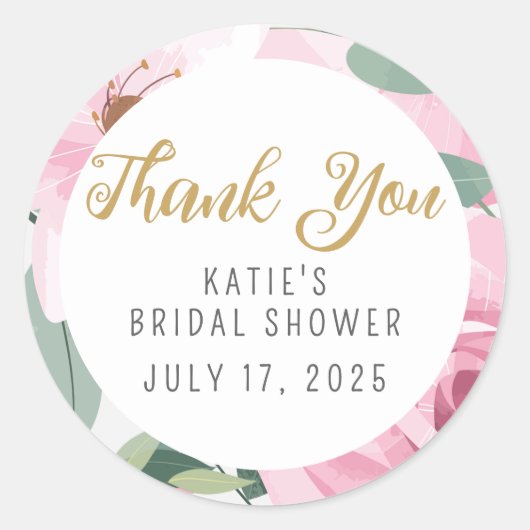 Vielen Dank, Liebe ist in Bloom Aufkleber (Vorderseite)