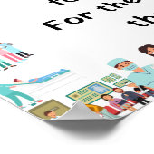 Vielen Dank, liebe Krankenhauspersonal Poster (Ecke)