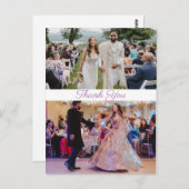 Vielen Dank Liebe Simple Postkarte (Vorne/Hinten)