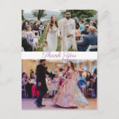 Vielen Dank Liebe Simple Postkarte (Vorderseite)