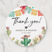 Vielen Dank Liebe und vielen Dank an Fiesta Cactus Geschenkanhänger (Vorderseite)