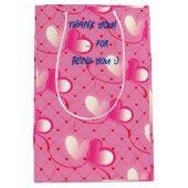 Vielen Dank - Liebe - Valentine's Day Medium Gesch Mittlere Geschenktüte (Vorderseite)