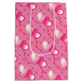 Vielen Dank - Liebe - Valentine's Day Medium Gesch Mittlere Geschenktüte (Rückseite)