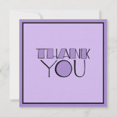 Vielen Dank lila Einladung zur Ruhestandsregelung (Rückseite)