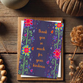 Vielen Dank, Lila Floral Karte