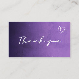 Vielen Dank Lila Night Cosmic Sky Galaxy Trendy Visitenkarte