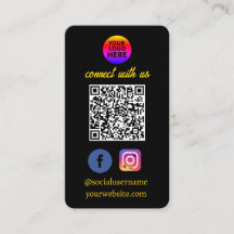 Vielen Dank Logo für Business Card mit qr Code
