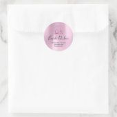 Vielen Dank Logo Küche Kochen Bäckerei Sweet Pink Runder Aufkleber (Tasche)