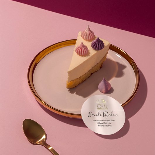 Vielen Dank Logo Küche Kochen Bäckerei Sweet Shop Runder Aufkleber