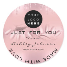 Vielen Dank Logo Nails Lashes Rose Tropfen Ombre