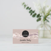 Vielen Dank Logo QR Code Online Shop Rose Strokes Visitenkarte (Stehend Vorderseite)