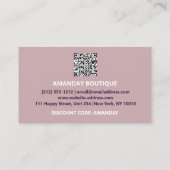 Vielen Dank Logo QRCODE 10%OFF Discount Code Beila Visitenkarte (Rückseite)