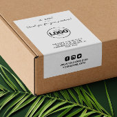 Vielen Dank Logoverpackung Trendy Shipping Sticker