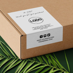 Vielen Dank Logoverpackung Trendy Shipping Sticker