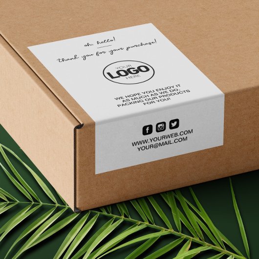Vielen Dank Logoverpackung Trendy Shipping Sticker