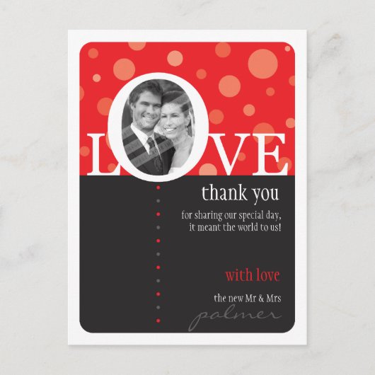 VIELEN DANK:: LOVEbubbles 2 Postkarte (Vorderseite)