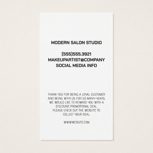 Vielen Dank Loyal Kunde | BLUME | GLITZER (Rückseite)