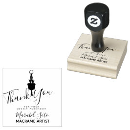 Vielen Dank Macrame Hanging Pflanze Business Gummistempel