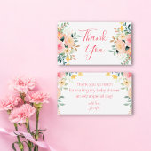 Vielen Dank Mädchen Dusche Aquarell florrosa Mitteilungskarte