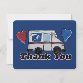 Vielen Dank, Mail Carriers Postarbeiter Feiertagskarte