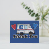 Vielen Dank, Mail Carriers Postarbeiter Postkarte (Stehend Vorderseite)