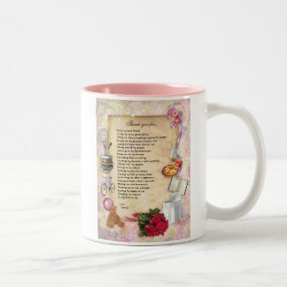 Vielen Dank Mama (anpassbar) Tasse