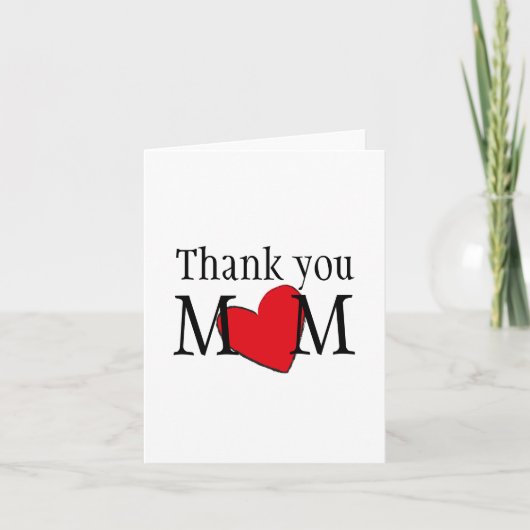 Vielen Dank Mama individuell Dankeskarte (Vorderseite)