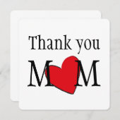 Vielen Dank Mama individuell Dankeskarte (Vorne/Hinten)