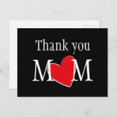 Vielen Dank Mama individuell Postkarte (Vorne/Hinten)