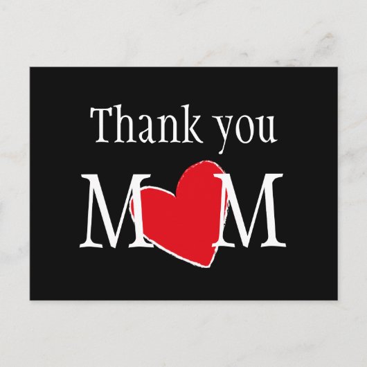 Vielen Dank Mama individuell Postkarte (Vorderseite)