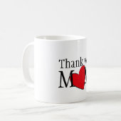 Vielen Dank Mama individuelle Kaffee-Tasse Kaffeetasse (Vorderseite Links)
