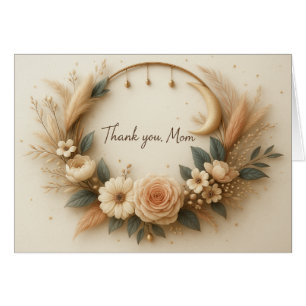 Vielen Dank, Mama individuelle Karte mit Sweet Ver