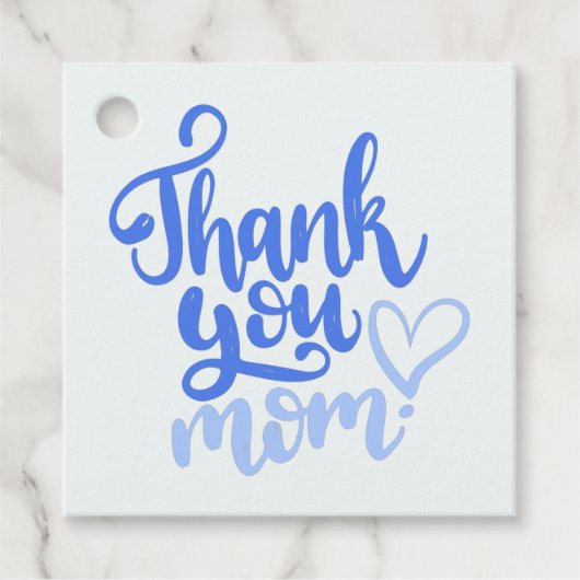 Vielen Dank Mama mit den Geschenketiketten von Hea Geschenkanhänger (Vorderseite)