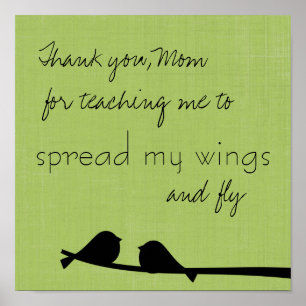 Vielen Dank Mama Print Poster