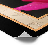 Vielen Dank Mama Rosenknospe Personalisiert Poster (Ecke)