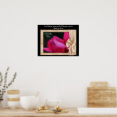 Vielen Dank Mama Rosenknospe Personalisiert Poster (Küche)