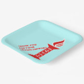 Vielen Dank, Mama und Vater für Ihre liebenswerte  Pappteller (Gewinkelt)